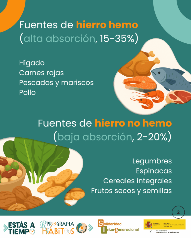 Alimentación rica en hierro