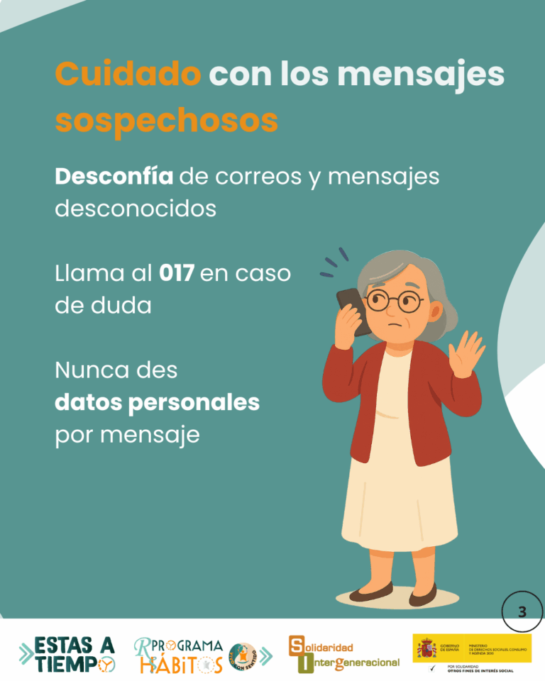 Mensajes sospechosos