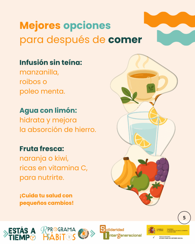 Mejores opciones para después de comer