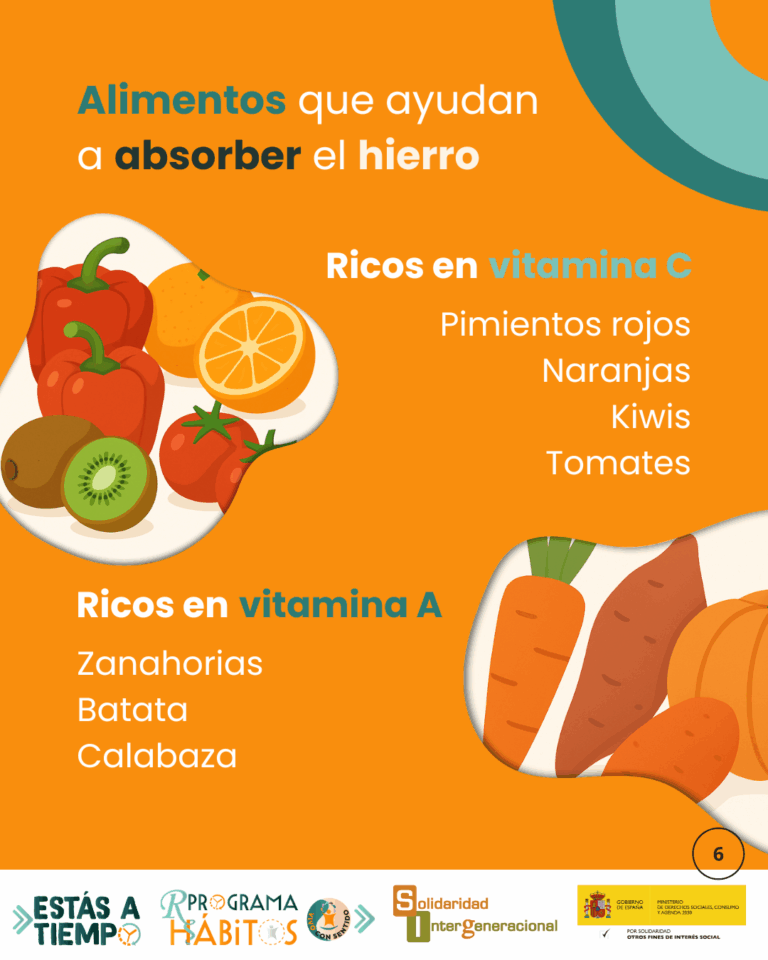 Alimentos que ayudan a absorber el hierro