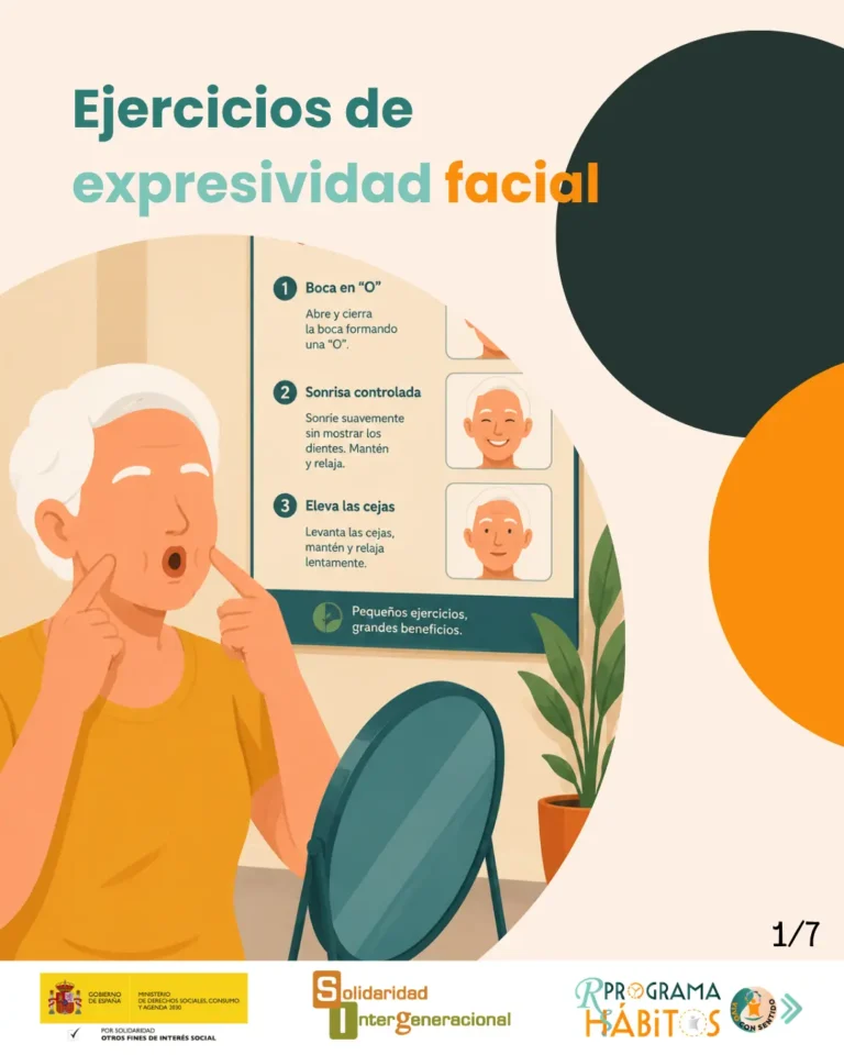Únete a nosotros y practica estos ejercicios de expresividad facial.